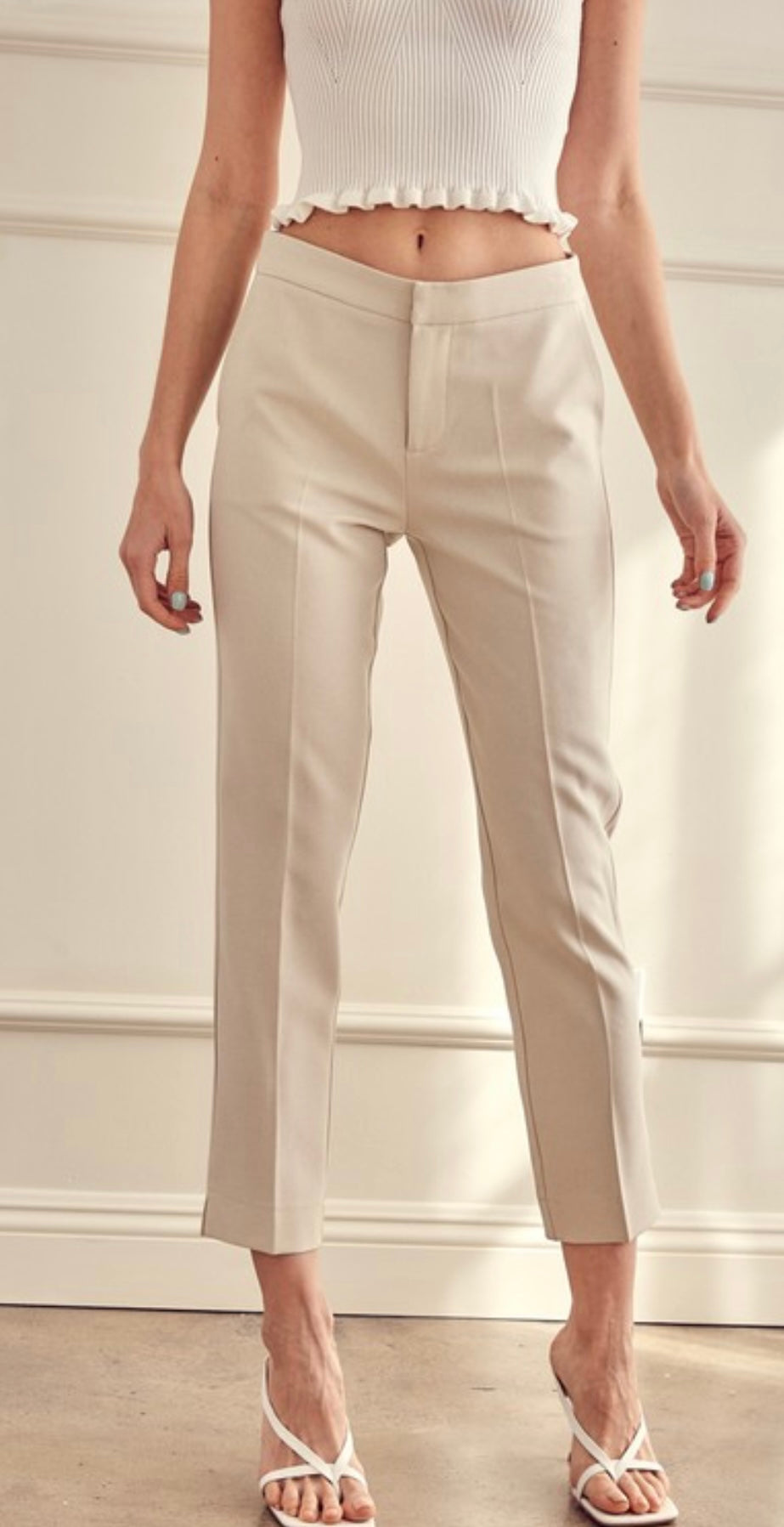 Classy Formal Pants in Beige