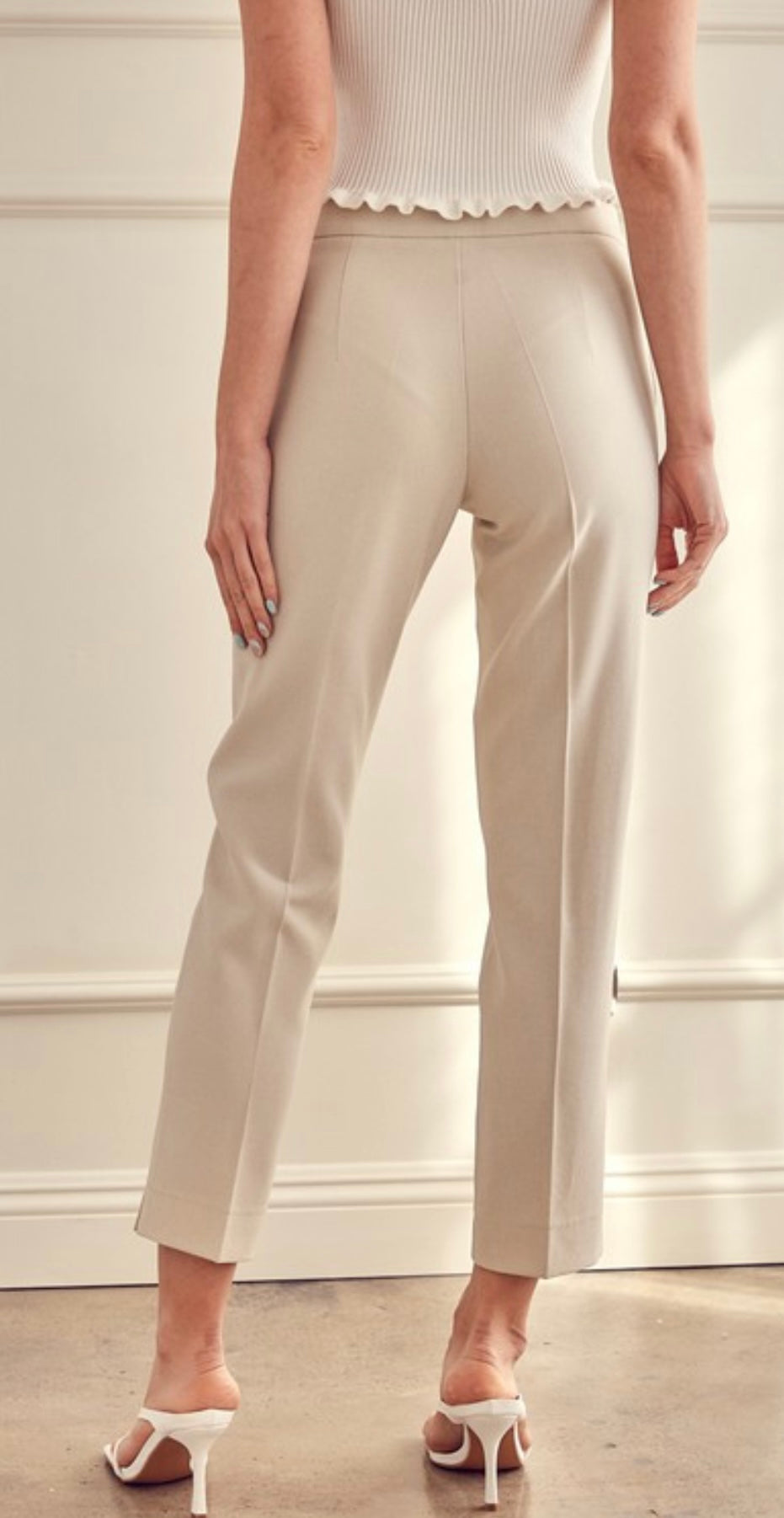 Classy Formal Pants in Beige