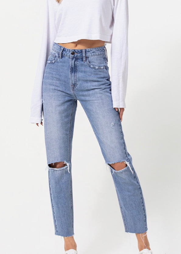 High Rise Boyfriend Jeans